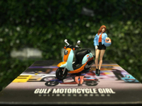 1/64 MoreArt 街景人偶 Motorbike with Figure Shell MO222048【MGM】
