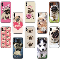 Pug Puppy Dog Phone Case For Sony Xperia 10 5 1 II III IV V 2023 XZ5 XZ4 XZ3 XZ2 XA2 Plus XA3 Ultra L4 L3 E5 Z5 Lite Back Cover