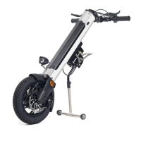 2022 folding handcycle 36V 350W wheelchair attachment power add on wheelchair system electric wheelchair handbike