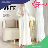 [P R O M O] Abaya Habibah Busui Bahan Tebal Daily Abaya Dress Gamis Jumbo Termurah Bekualitas XL Put