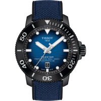【TISSOT 天梭】官方授權 Seastar 2000 專業600米潛水機械錶-46mm 送行動電源 畢業禮物(T1206073704100)
