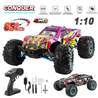 XLF F22A 1:10 80KM/H RC Car 4WD 2.4G All Metal Undercarriage Brushless Motor Remote Control High Speed Drift Monster Truck Toy