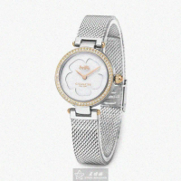 【COACH】COACH蔻馳女錶型號CH00130(白色錶面玫瑰金錶殼銀色米蘭錶帶款)