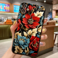 Khokhloma Silicone Case For Samsung Galaxy S22 S23 S20 S9 S8 S10E S10 S21 FE Plus Ultra Lite S7 Edge 5G Shockproof Case Cover