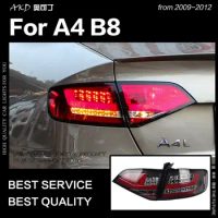 AKD Car Styling for A4 B8 Tail Lights 2009-2012 A4L LED Tail Lamp LED DRL Brake Signal Reverse Auto Accessories