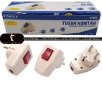 Steker Lampu Switch On/Off Visalux isi 12pcs