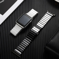 Ceramic Strap For Apple Watch Band 44mm 40mm 45mm 41mm 44 42mm 38mm iWatch Bracelet Belt Band For Apple Watch Series 4 3 5 SE 6