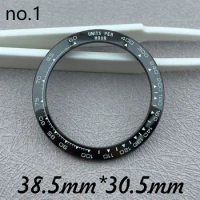 38.5mm*30.5mm Watch Bezel Tilting Surface Ceramic Inserts Diver's Watch Replacement Parts Watch Accessories Watch Repair Parts