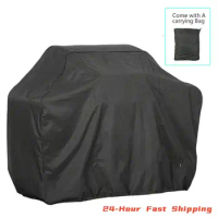 190D210D Outdoor BBQ Cover Dust Waterproof Weber Heavy Duty Grill Cover Rain Protective Cover Barbecue Gas Charcoal Grill Cover