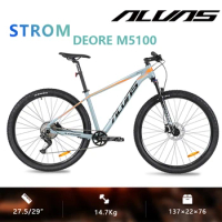ALVAS STROM 27.5" 29" Wheel DEORE M5100 11 Speed Hydraulic Disc Brake Aluminum Internal Cable MTB Bike Sport Bicycle Unisex