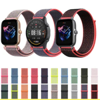 Loop Woven Wrist Strap For Huami Amazfit GTS GTR 3 Zepp E Z Sport Bracelet For Xiaomi Mi Watch Color 2 Mibro Air Smartwatch Band