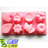 [美國直購] Longzang HY1-047 翻糖 蛋糕 模具 8-Cavity Floral Leaf Silicone Cake Soap Decoration Mold
