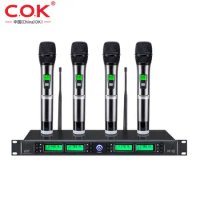 Factory Supply 4 Channel Wireless Microphone System Uhf Conference Mics conference microphone system