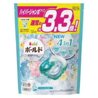 日本版【P&amp;G】ARIEL 2021年新款 3.3倍 4D立體洗衣膠球(36顆入)-淺藍清爽鮮花