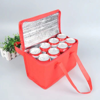 Insulated Thermal Cooler Bag Large Leakproof Food Delivery Bag Lunch Container Tin Foil Drinks Storage Bags for Picnic Travel