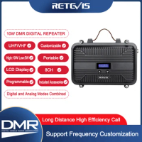 Customizable DMR Digital Repeater Retevis RT97P 10W Full Duplex Two Way Radio Repeater LCD Mini UHF (or VHF) For Walkie Talkie