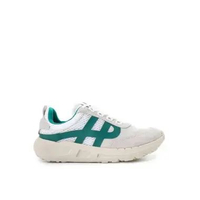 Hush Puppies Sneakers Pria Seventy8 Runner White Textile Grn 8 White Textile Grn