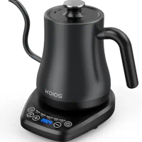 Gooseneck Electric Kettle with ±1℉ Temperature Control, KOIOS 1200W Quick Heating Gooseneck Kettle for Pour Over Coffee