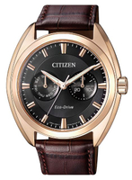 CITIZEN星辰 BU4018-11H 光動能時尚真皮手錶/黑面44mm｜樂天全館特惠中★指定刷卡回饋10%