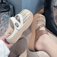 BATA sọc caro QC đẹp siêu xinh cao 4 phân - Bonita Shoes B20