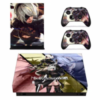 Game NieR Automata Skin Sticker Decal For Microsoft Xbox One X Console and 2 Controllers For Xbox One X Skins Sticker Vinyl