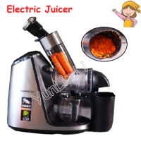 Electric Fruit Juicer Machine 220V Household Screw Extrusion Juicer Slow Stainless Steel Juicer Squeezers