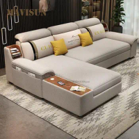 All The Modern Large Sofa Bed For Bedroom Light Luxury Villa Furniture Upholstered Sectional Fabric Sofa Couch In High Quality