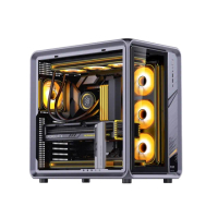 【JONSBO 喬思伯】BO400 天窗全透鋁合金支架 mATX 機殼(Jonsplus出品/背插/理線蓋板/可置換天窗/長顯卡)