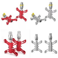 Promend Pedal Ezy Quick Release - Pedal Qr Sepeda Lipat Warna Titanium Terbaik Dikelasnya