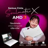 [jikalaku] Advan Soulmate X 14 Inch FHD | AMD 3020e Garansi Resmi Blue