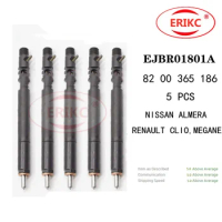 ERIKC 5 PCS EJBR01801A 82 00 365 186 Common Rail Spare Parts Injector EJBR 018 01A FOR RENAULT CLIO,MEGANE NISSAN ALMERA