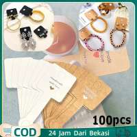 100Pcs Hang Tag Hang Tag Label Aksesoris Cokelat/putih Hang Tag Kecilhang Tag Kecil Hang Tag Accesor