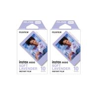 【FUJIFILM 富士】instax mini 卡通拍立得底片 2入組(薰衣草紫框/紫底)