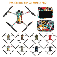 For DJI Mini 3 Pro Stickers Drone Protective Film Waterproof Remote Decals Full Cover Skin For DJI Mini 3 Pro Drone Accessories