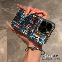 Gaya Realistik Kabinet Minuman Sejuk untuk iPhone XR X Xs Max untuk iPhone 11 12 13 14 15 16 Pro E4J