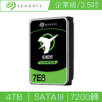 Seagate希捷 Exos 4TB 3.5吋 SATAIII 7200轉企業級硬碟(ST4000NM002A)