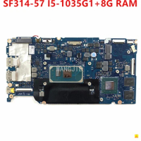 NBHU511002 NB.HU511.002 NB8511 PCB MB V4 For ACER Swift 3 SF314-57 Used Laptop Motherboard MX350 2G GPU SRGKG I5-1035G1+8G RAM