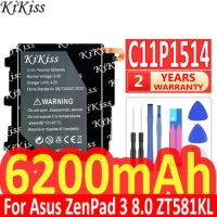 6200mAh kikiss High Quality C11P1514 Battery For ASUS ZenPad 3 8.0 ZT581KL
