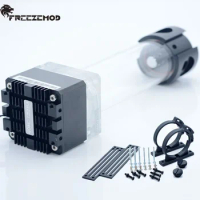 FREEZEMOD PC Water Cooling AIO Pump+Reservoir Res Water Tank Combo Lift 4 Meters, Flow 800L,PUB-FS6MA