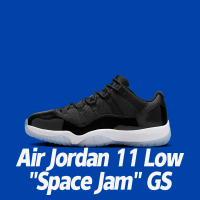NIKE 耐吉 Air Jordan 11 Low Space Jam GS 2024 經典復刻 冰底 黑白 籃球鞋 女鞋 大童 FV5121-004