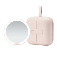 【AMIRO】Cube S 行動LED磁吸美妝鏡折疊收納化妝箱(化妝鏡 化妝包 新秘 彩妝師 旅行化妝鏡 包包鏡 情人節)