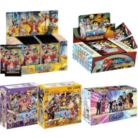 Wholesales 24BOX One Piece Collection Cards Box Boost Luffy Nami Tgc Game Anime Film Red Playing Cards Christmas Gift