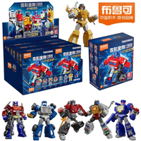 [Hot]Blokees Transformers Building Blocks Optimus Prime Sunstorm Grimlock Sideswipe Bumblebee Bluest