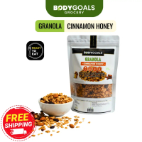 Granola BODYGOALS Cinnamon Honey - Sereal Sarapan Oatmeal Sehat Enak Rendah Rasa Madu Kayu Manis