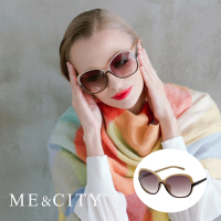 【ME&amp;CITY】義式浪漫雙色太陽眼鏡 品牌墨鏡 抗UV400(ME120004 I262)