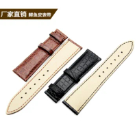 Crocodile leather strap round alternative dw Tissot custom watch strap men's and women's leather hot selling Aligater strap