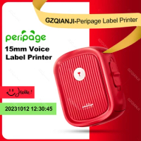 Peripage P10 Red Label Sticker Adhesive Printer Date Name Price Tag Printing Machine Bluetooth Wireless Mini Portabel Maker New