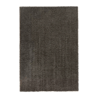 VINDEBÄK 長毛地毯, 灰棕色, 133x195 公分