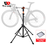 WEST BIKING Professional Bike Repair Stand MTB Road Bicycle Maintenance Tools Adjustable Foldable Storage Display Stand Holder