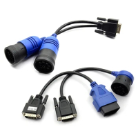 PN 405048 6Pin 9pin Y Cable for Nexiq USB Link 125032 Diesel Truck Deutsch Adapter 6 Pin 9 Pin To DB15 PIN Male OBD Connector